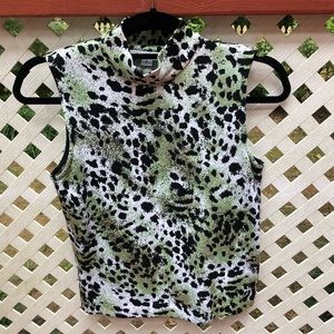 St. John Mock Turtleneck Top